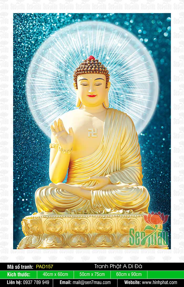 Sản phẩm PAD157 được kế thừa từ những giá trị cốt lõi của Phật giáo và nghệ thuật, tạo nên sức hút đặc biệt. Hình ảnh đầy ý nghĩa về Phật A Di Đà trong sản phẩm PAD157 sẽ làm bạn tìm thấy đầy đủ yên bình và sự an lạc trong cuộc sống.