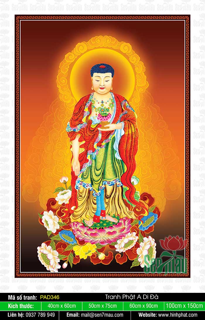 Hình Phật A Di Đà PAD346