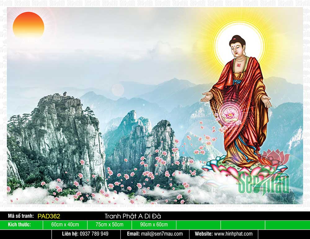 Tôn Ảnh Đức Phật A Di Đà PAD362