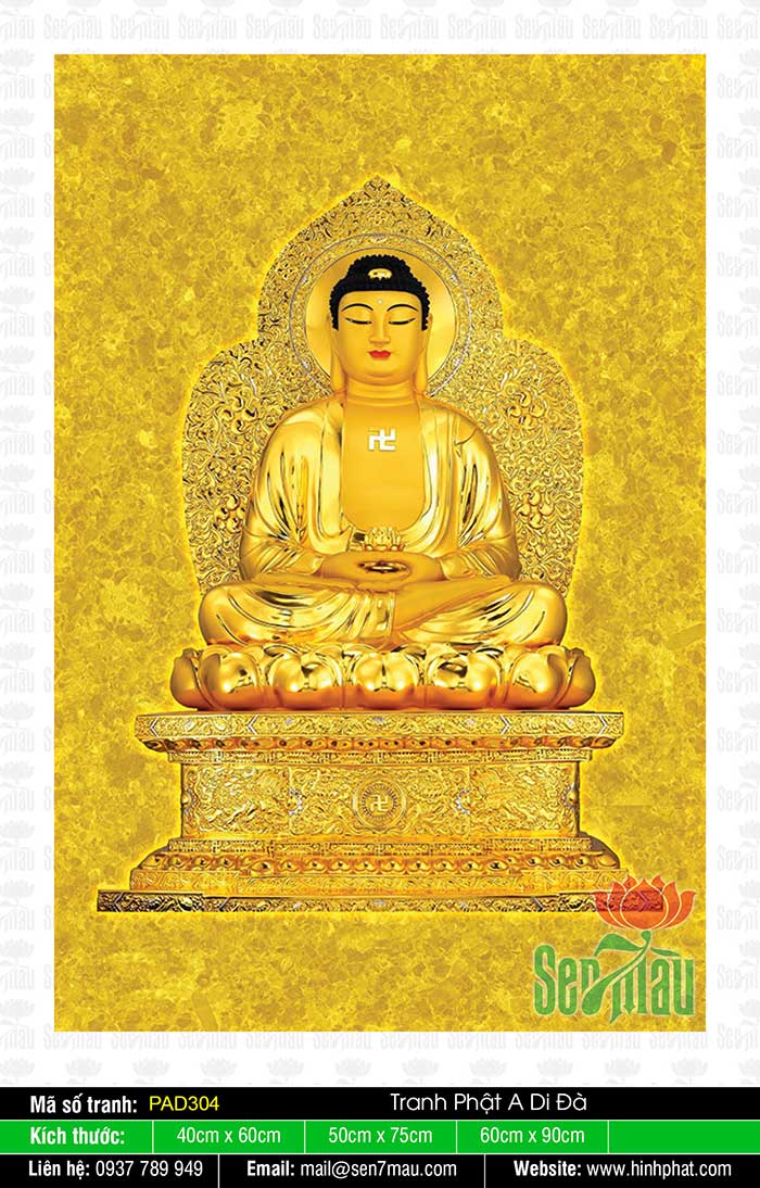 Tranh A Di Đà Phật Đẹp PAD304