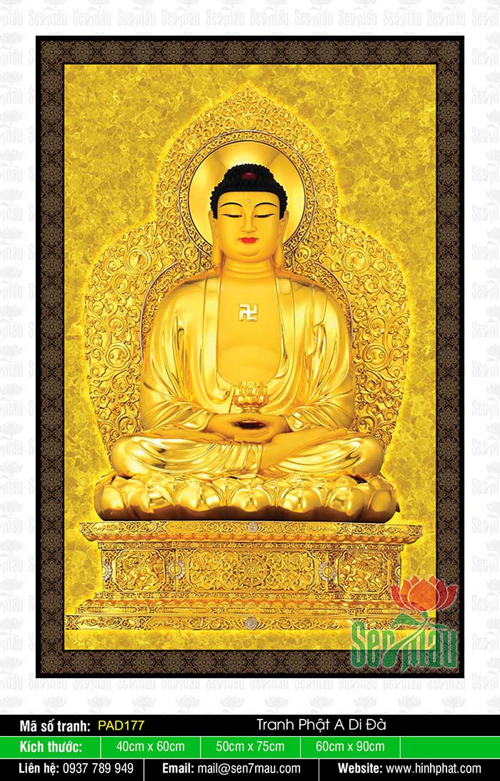 Tranh A Di Đà Phật - PAD177