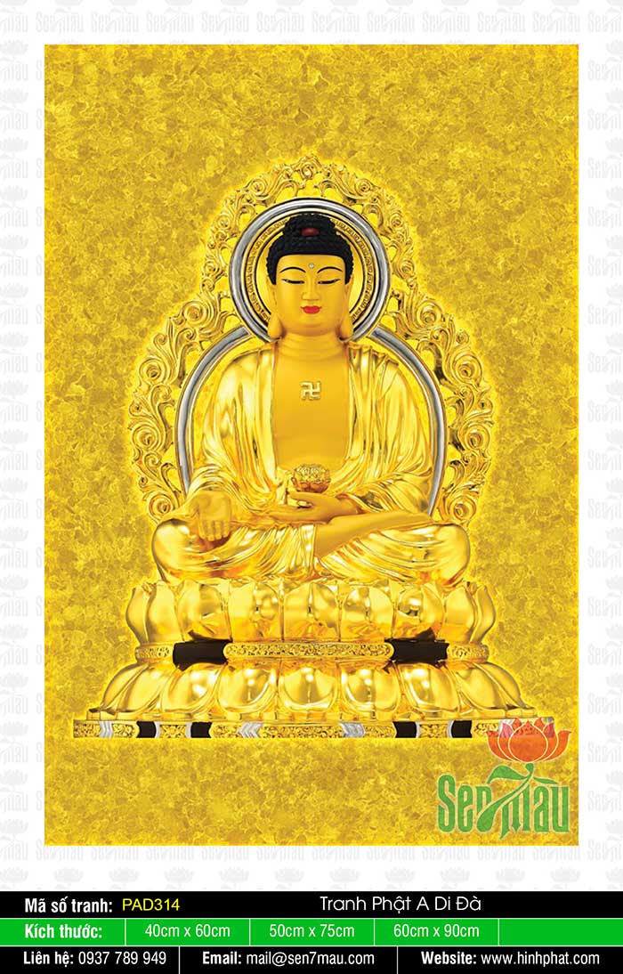 Tranh Về Phật A Di Đà PAD314