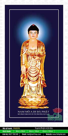 Ấn Tống Tranh Phật A Di Đà - PAD276