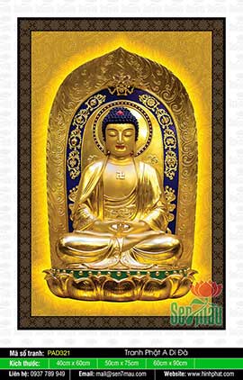Ảnh Phật A Di Đà Chất Lượng Cao PAD321