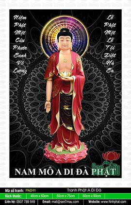 Đức Phật A Di Đà Đẹp - PAD11