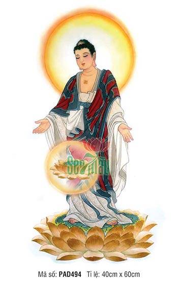 Hình A Di Đà PAD494, Hình Ảnh Đức Phật A Di Đà Đẹp