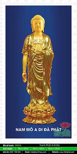 Hình A Di Đà Phật Chất Lượng Cao - PAD14