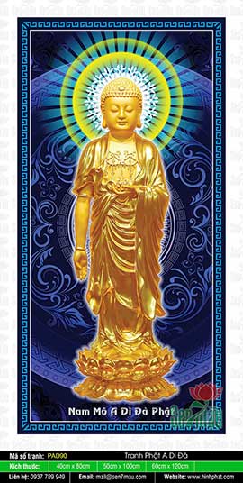 Hình Ảnh Phật A Di Đà Tiếp Dẫn - PAD90