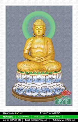 Hình Phật A Di Đà Khổ Lớn - PAD162