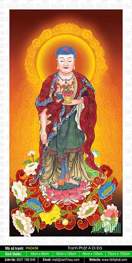 Hình Phật A Di Đà - Tranh Phật PAD439