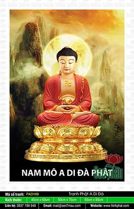 Phật A Di Đà, Hình Phật A Di Đà, Tranh Phật A Di Đà - PAD169