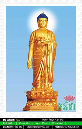 Phật A-di-đà - Hình Phật PAD451