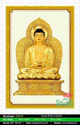 Tranh A Di Đà Phật Đẹp - PAD178