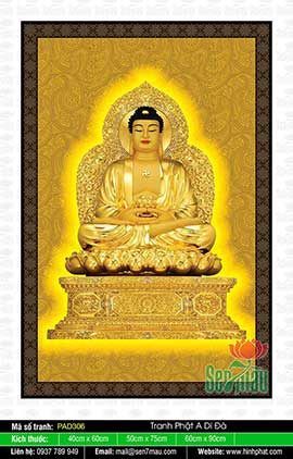 Tranh Ảnh Đức Phật A Di Đà PAD306