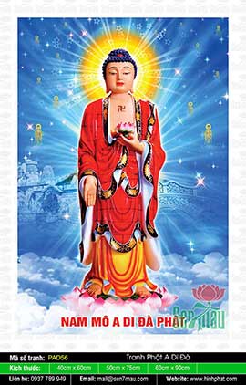 Tranh Phật A Di Đà - Cửa Hàng Tranh Phật Giáo - PAD56