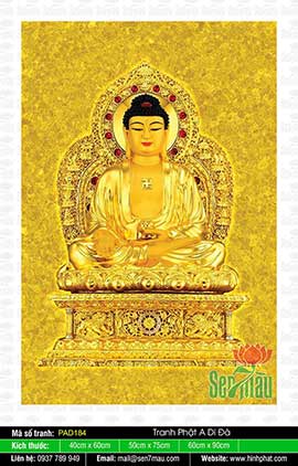 Tranh Phật A Di Đà Đẹp Nhất - PAD184
