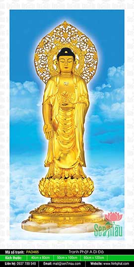 Tranh Phật A Di Đà Đẹp Nhất PAD465