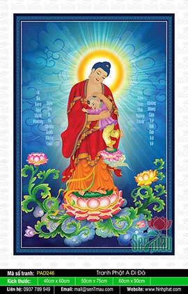 Tranh Phật A Di Đà Đẹp - PAD246
