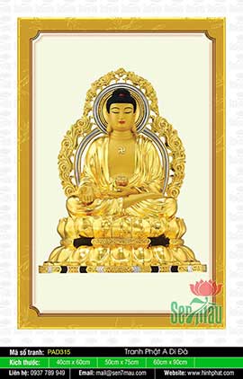 Tranh Về Phật A Di Đà Đẹp PAD315