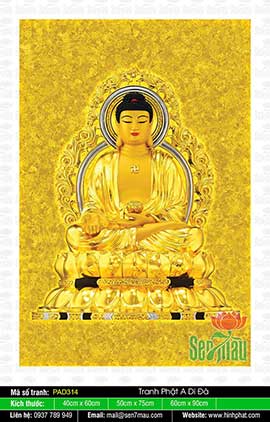 Tranh Về Phật A Di Đà PAD314