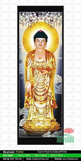 Hình Phật A Di Đà Đẹp Nhất - PAD422