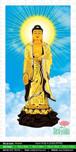 Tranh Phật A Di Đà - PAD424