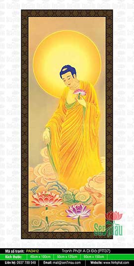 Tranh Phật A Di Đà - Cửa Hàng Tranh Phật Giáo - PAD412