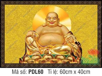 Hình Ảnh Phật Di Lặc Đẹp PDL60, tôn tượng Di Lặc ngự đài sen
