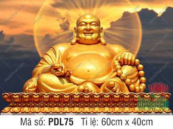 Hình Phật Di Lặc Đẹp Nhất PDL75, Tôn tượng ngự tòa sen vàng