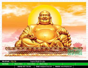 Tranh Phật Di Lặc kích thước lớn PDL79