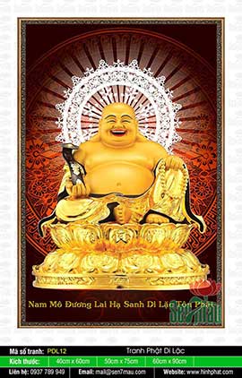 Tranh Phật Di Lặc Đẹp - PDL12