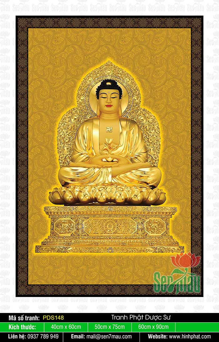 Hình Phật Dược Sư Chất Lượng Cao PDS148
