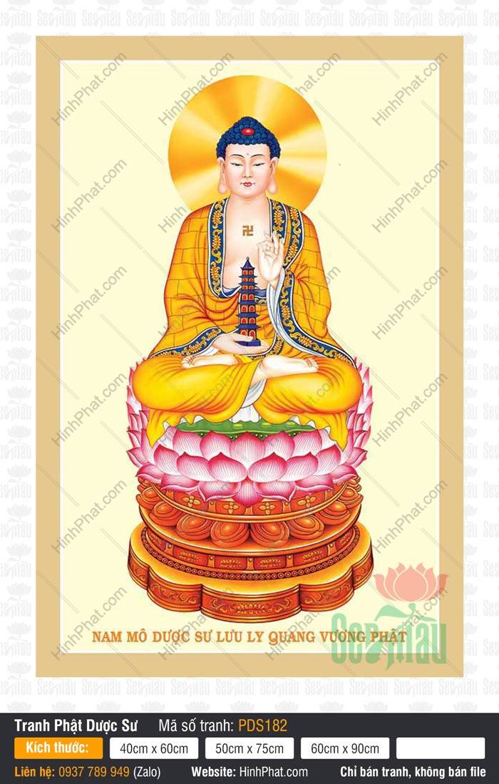 Hình Phật Dược Sư Chất Lượng Cao PDS182, Tranh Phật Dược Sư Đẹp, Phật Dược Sư, Hình Phật Dược Sư, Phật Dược Sư Lưu Ly Quang Vương Như Lai, In Tranh Phật Hình Phật Dược Sư Chất Lượng Cao PDS182, Tranh Phật Dược Sư Đẹp, Phật Dược Sư, Hình Phật Dược Sư, Phật Dược Sư Lưu Ly Quang Vương Như Lai, In Tranh Phật