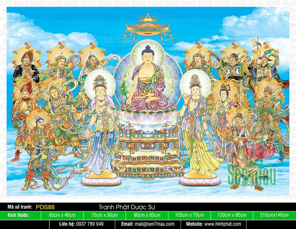 Hình Phật Dược Sư Chất Lượng Cao PDS88