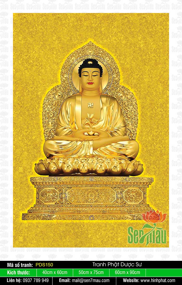 Hình Phật Dược Sư Đẹp Nhất PDS150