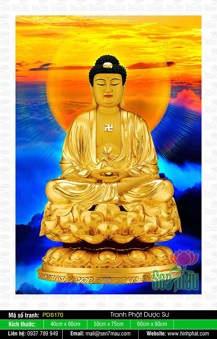 Hình Phật Dược Sư Đẹp Nhất PDS170
