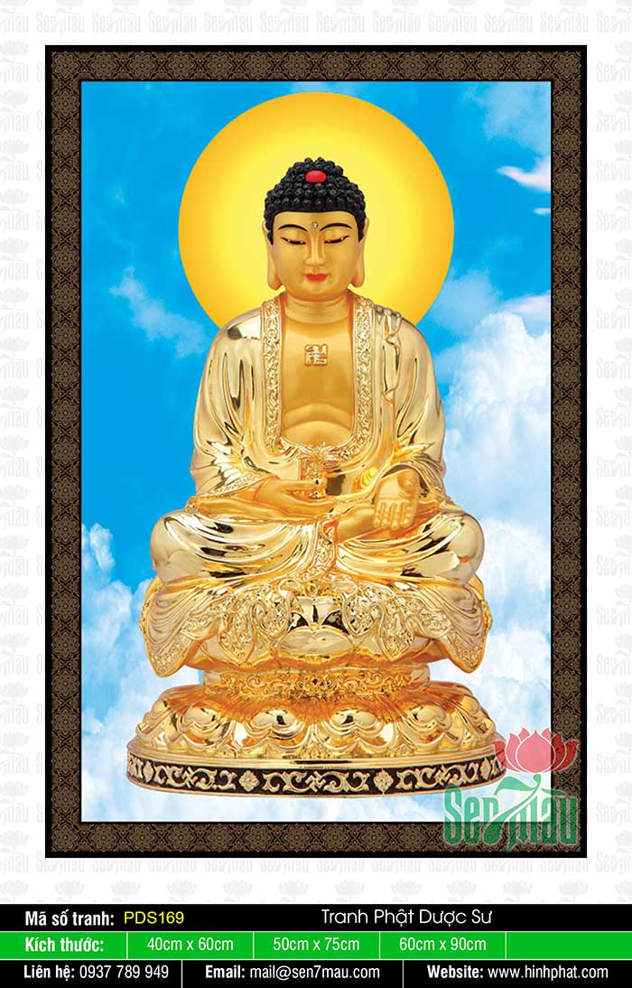 Hình Phật Dược Sư Đẹp PDS169
