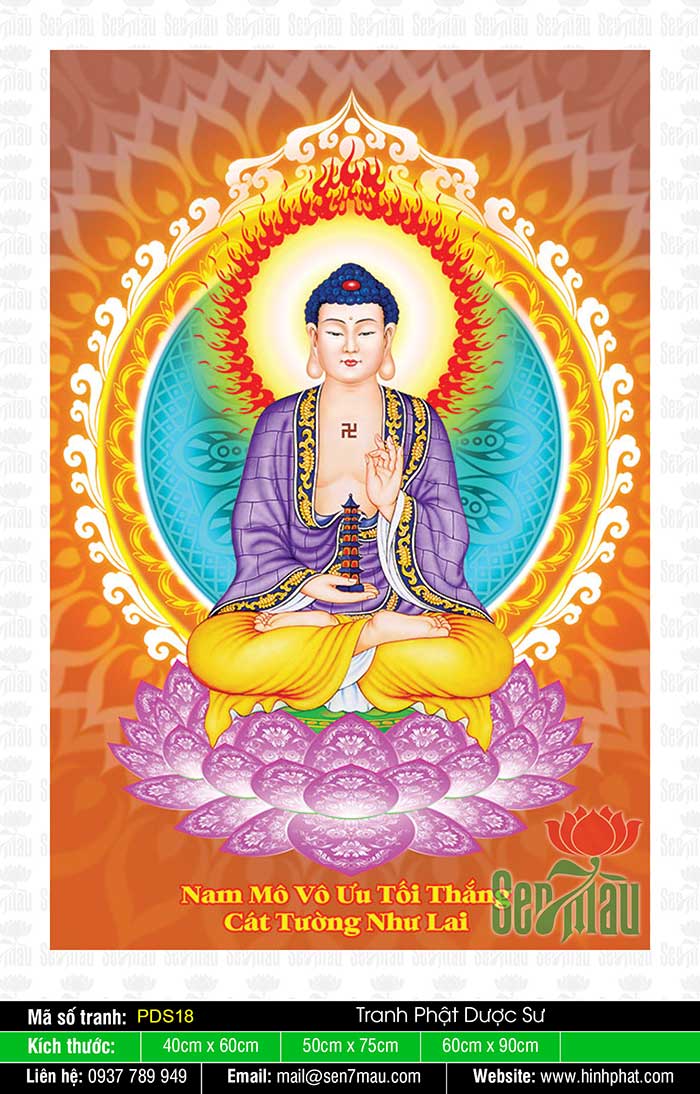 Hình Phật Dược Sư Chất Lượng Cao - PDS18