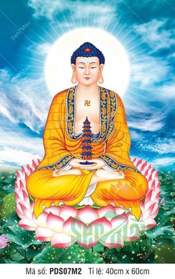 Dược Sư Lưu Ly Quang Vương Phật PDS07M2, tôn tượng nâng bảo tháp uy nghi