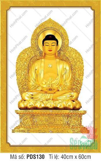 Hình Phật Dược Sư Đẹp Nhất PDS130, tôn tượng vàng kim uy nghiêm