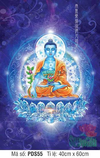 Dược Sư Lưu Ly Quang Như Lai PDS55, ánh sáng pha lê nhiệm màu