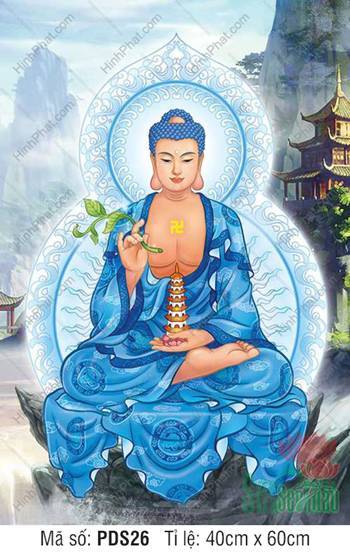Dược Sư Lưu Ly Quang Vương Phật PDS26, an tọa giữa núi non