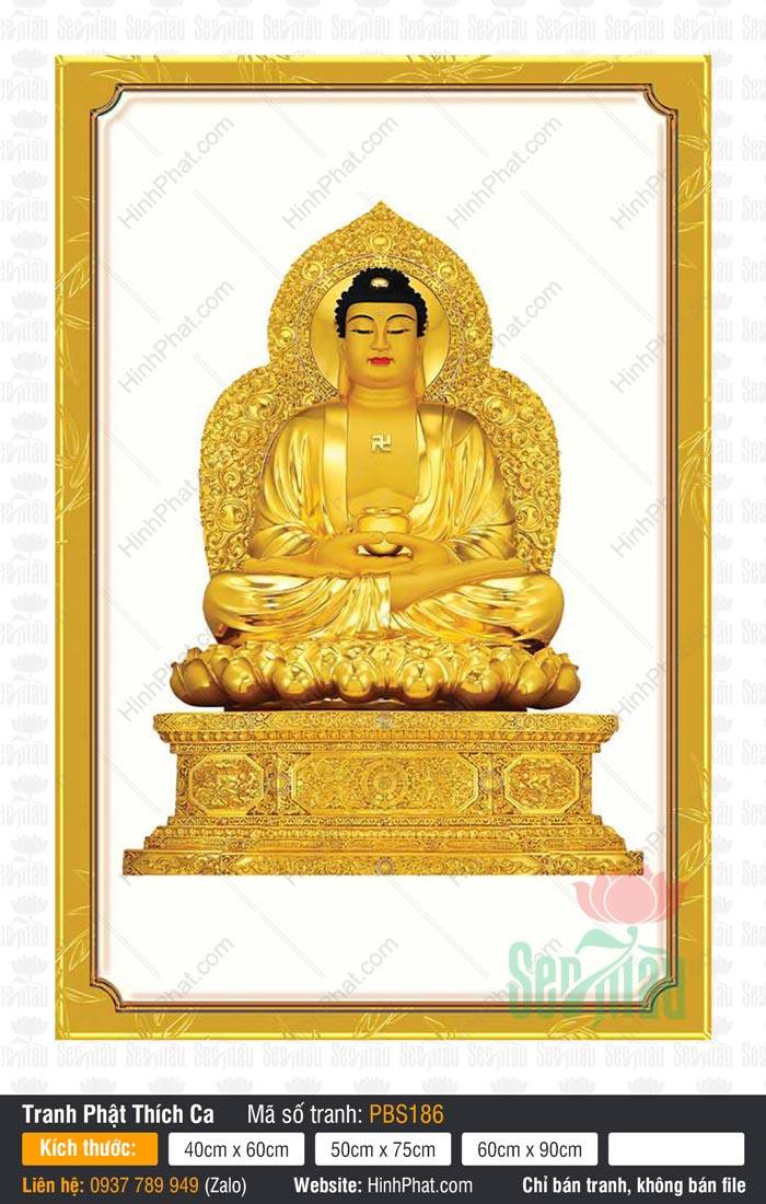 Đức Phật Thích Ca Mâu Ni PBS186 Đức Phật Thích Ca Mâu Ni PBS186 toàn thân dát vàng ngồi kiết già ôm bát bảo