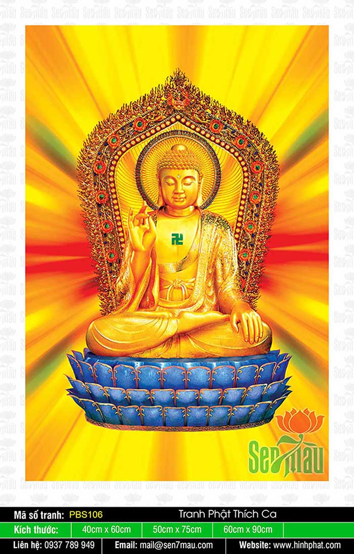 Hình Phật Thích Ca Đẹp PBS106