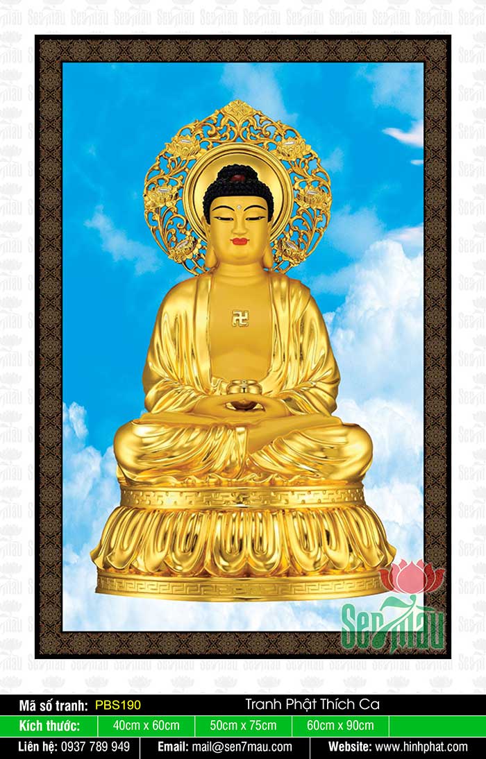 Hình Phật Thích Ca Đẹp PBS190