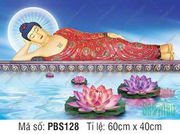 Hình Phật Thích Ca Khổ Lớn PBS128, Tôn tượng Nhập Niết Bàn an nhiên