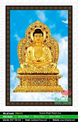 Hình Phật Thích Ca Mâu Ni Đẹp PBS172