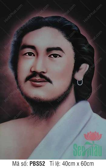Tranh Phật Thích Ca Đẹp PBS52, chân dung nhân dạng tả thực
