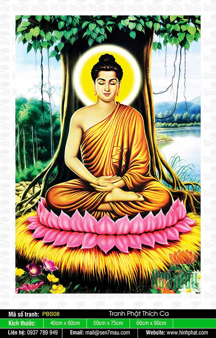 Tranh Phật Thích Ca Khổ Lớn - PBS08