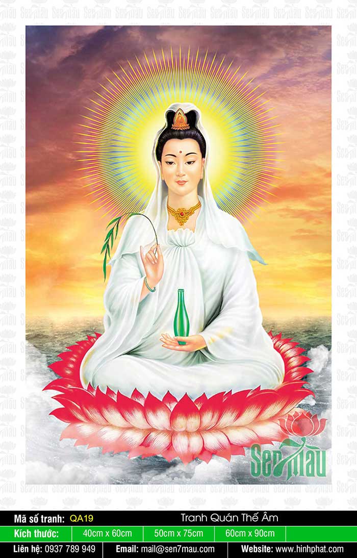 Hình Phật Quan Âm Bồ Tát Đẹp Nhất - Qa19